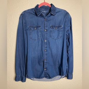 Men’s Calvin Klein Denim Button Down shirt S